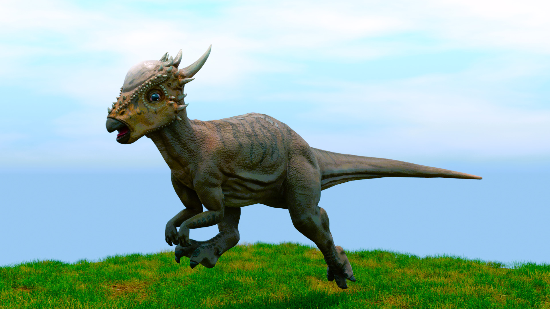 🦖恐竜クイズ🦖　パキケファロサウルスの厚い頭部は何に使われていたと考えられていますか？